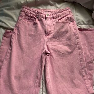 preppy pink jeans